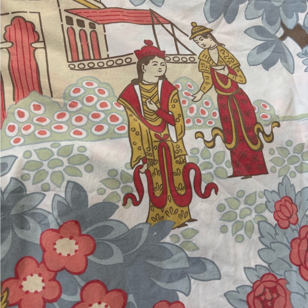 Chinoiserie Pagoda Duvet Cover and Shams